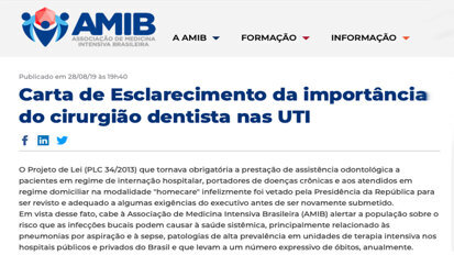 Médicos de cuidados intensivos apoyan la Odontología Hospitalaria