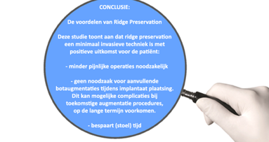Ridge preservation - de voordelen voor patiënt en behandelaar