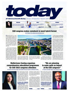 today EAO Annual Scientific Meeting Geneva Sept. 29–Oct. 1, 2022