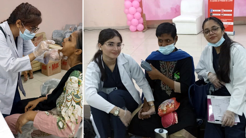 JMDC students examine Darul Sakun residents