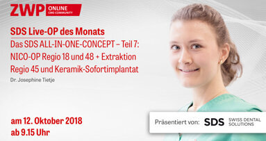 Live-OP am 12. Oktober: Das SDS ALL-IN-ONE-CONCEPT – Teil 7
