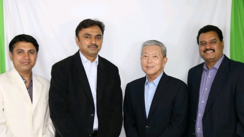 Dr.Niranjan, Executive Editor Dental Tribune South Asia, with the team