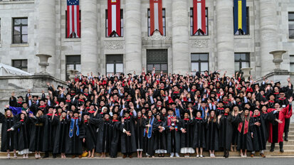 Harvard dental graduates celebrate amid uncertainty