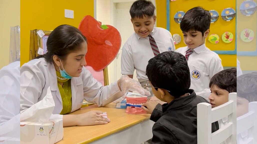 JMDC leads oral health awareness session at The City School