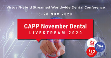 CAPP November Dental Livestream record attendance: 30,546 dental professionals from 149 countries