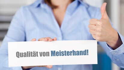 Klares Bekenntnis zu Meisterbrief und dualer Ausbildung