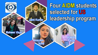 Four AIDM students selected for US leadership program