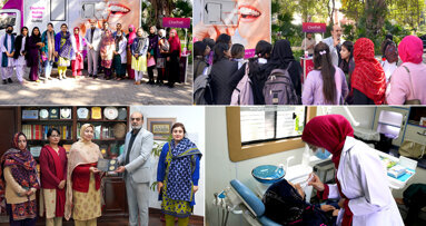 Free oral health awareness camp at LCWU