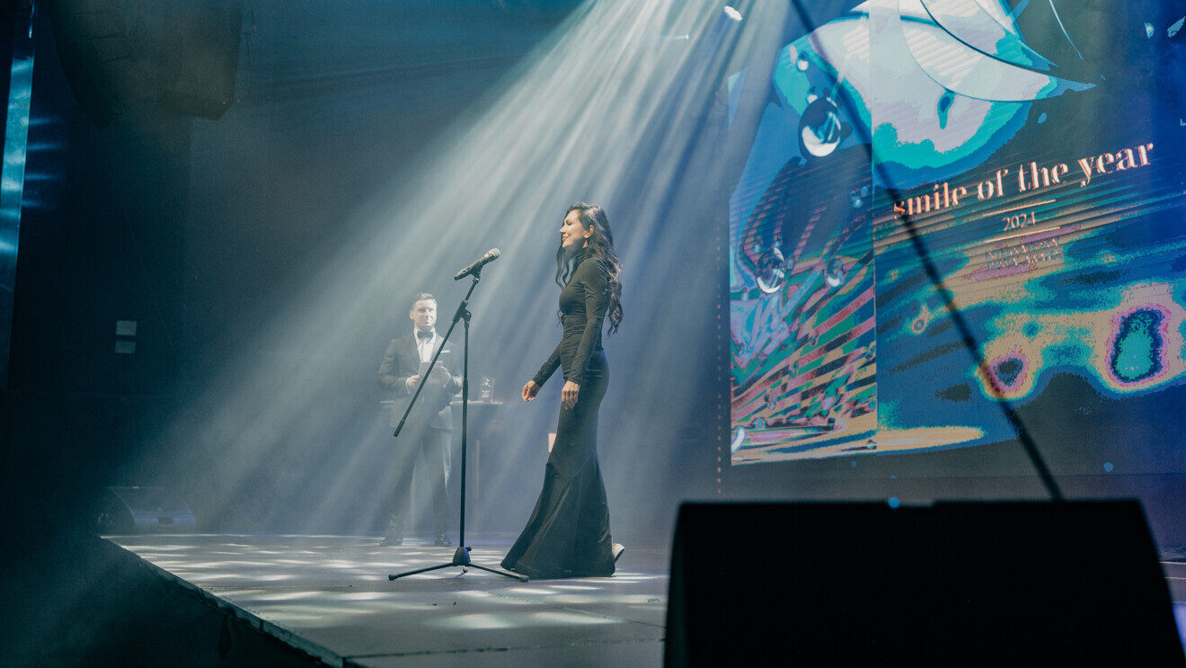 Ulyana Vincheva, the founder and host of the Smile of the Year Awards. (Image: Dental Tribune Bulgaria)
