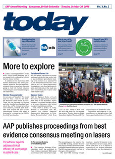 AAP Annual Meeting Vancouver, October 30, 2018