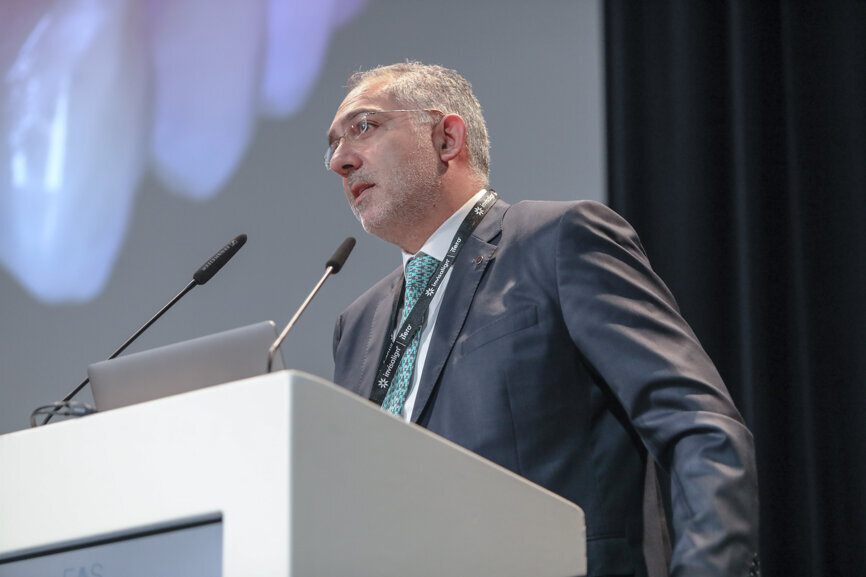 Dr Chris Laspos, EOS president.