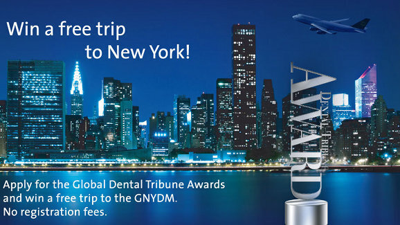 Flug nach New York zu den Global Dental Tribune Awards zu gewinnen