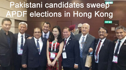 Pakistani candidates sweep APDF elections in Hong Kong