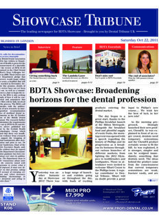 today Showcase Tribune BDTA Birmingham 22 Oct. 2011